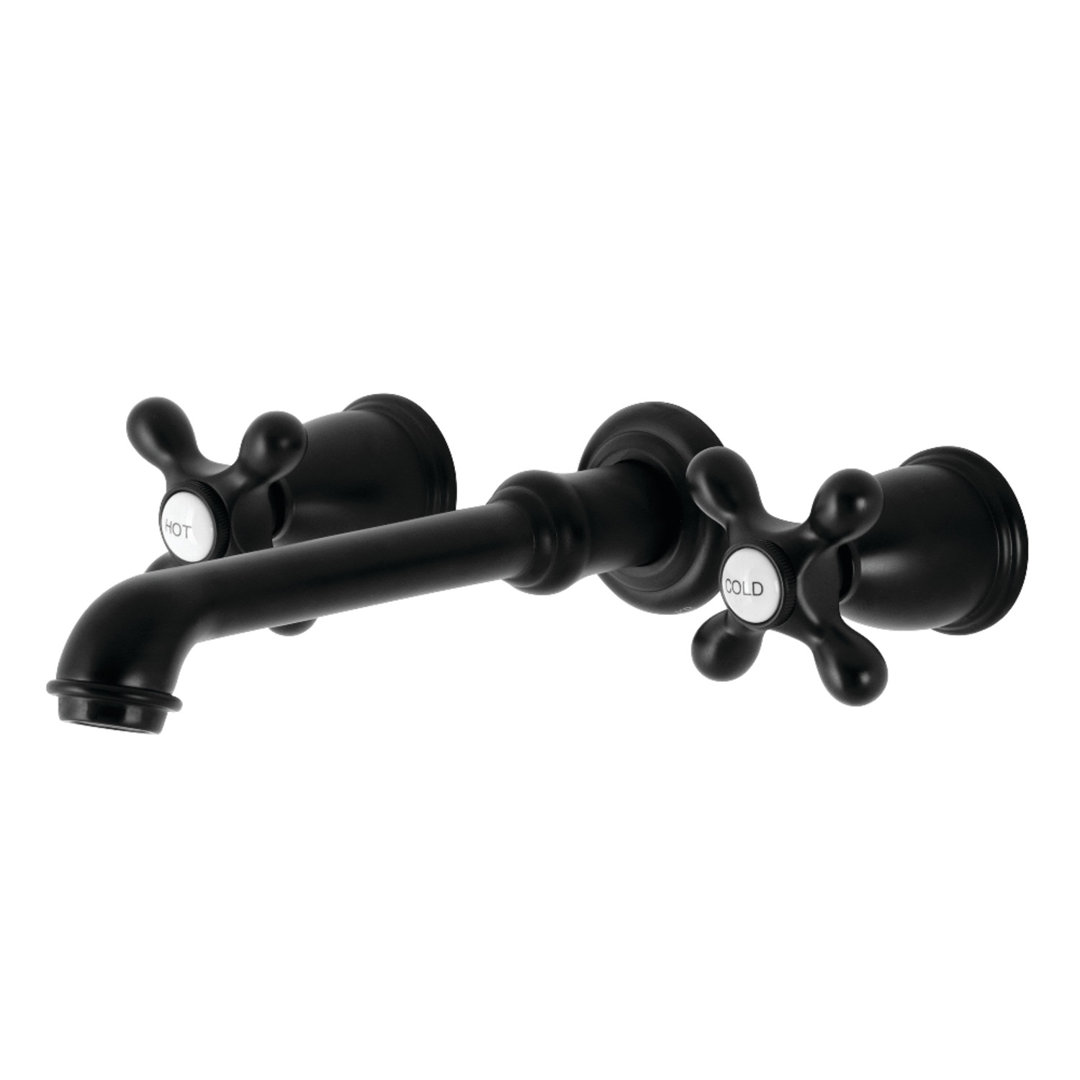 Kingston Brass English Country Two-Handle 3-Hole Wall Mount Roman Tub Faucet Kingston Brass 