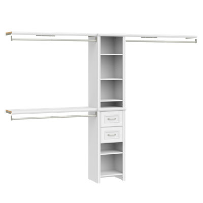 Impressions 16" Closet Tower With Drawers And Top Shelves
