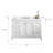 Queen 48" Sink Carrara Engineered Marble Countertop Bath Vanity in Pure White with Faucet-707252203-707252201