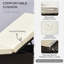 Chaise longue, ensemble de 2 chaises avec dossier à 5 angles, table basse d'extérieur, coussins hydrofuges, chaises de piscine en osier de rotin PE, ensemble de meubles de piscine 3 pièces, brun foncé / blanc crème-1229261720-1229261734