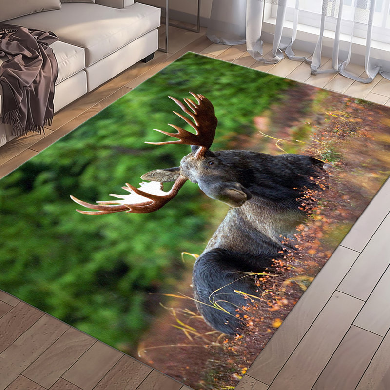 Decorative Non-Woven Thin-Type Printed Rug with Intricate Floral and Geometric Design for a Stylish Touch to Your Living Space or Bedroom Decor