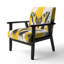 Chaise avec accoudoirs en velours Magiera-848677020-862026342