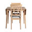 Table de salle à manger extensible de 29 à 45 po pour 4 personnes, table de cuisine pliante avec pieds en bois d'hévéa, table de salle à manger peu encombrante pour le salon, la cuisine, la salle à manger et le petit espace (table seulement)-878103060