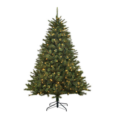 155cm H Lighted Artificial Fir Christmas Tree