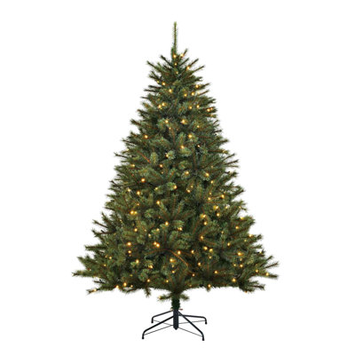 5.09' H Lighted Artificial Fir Christmas Tree