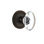 Grandeur Newport Rosette Privacy with Provence Crystal Door Knob