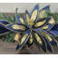 Pièce maîtresse de poinsettia bleu marine