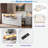 Modern Daybed With Storage Shelves, Drawers, Trundle, Charging Station, Led Light, Desk And Cabinet-1488809831