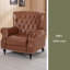 Fauteuil à dossier poussoir de style classique