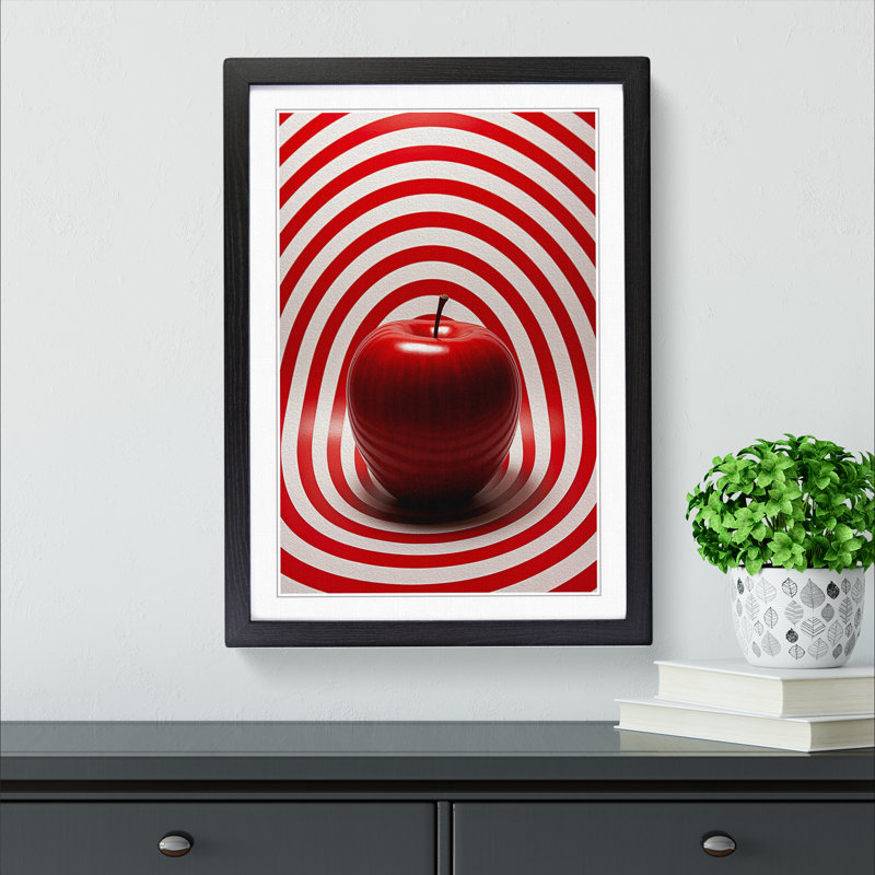 Single Picture Frame Print on Wood, 34cm H x 25cm W, Black Framed