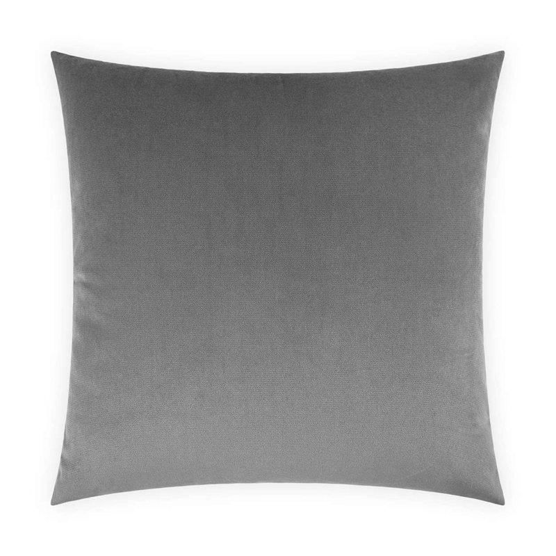 Belvedere Pillow Cover & Insert, Graphite, Square 20"
