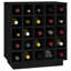 Tyrel 25 Bottle Solid Wood Floor Wine Bottle & Glass Rack-337996592