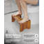 Tabouret de toilette pliable à hauteur de 7 pouces - Tabouret de salle de bain pour adulte avec pieds antidérapants, supportant 200 lb, soulagement de la constipation
