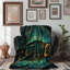 Celestial Golden Wonders - couverture sherpa 1 pièce de qualité supérieure - reproduction d'art luxueuse-97621014