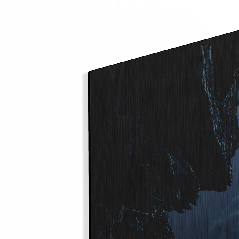 Latitude Wall® «Space With Planets» par Luxe Portfolio, art mural en métal, H 24 po x l 36 po