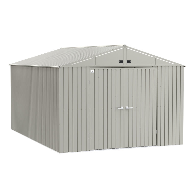 Remise de rangement en acier Elite, 10 x 14, gris froid, Gris froid