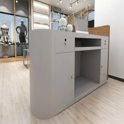 Bureau de réception contemporain en bois manufacturé Contemporary