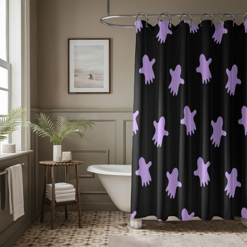 Rideau de douche standard 1 pièce Witchy Fun, H 74 po x l 71 po