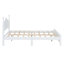 Structure de lit plateforme en bois grand format, style rétro avec support en lattes de bois pour un confort et une durabilité accrus-964541667
