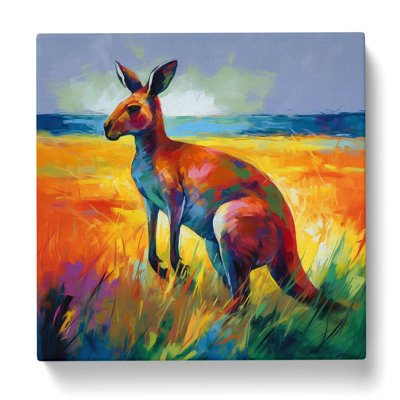 Kangaroo Colour Field Painting No.1 - Wrapped Canvas