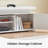 TV Stand for TVs up to 65", Entertainment Center with Storage, RGB LED Lights and 4 AC Outlets-843548595