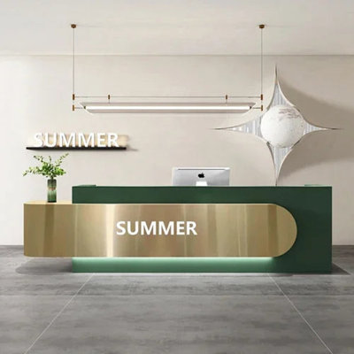 Chloey L-Shape Manufactured Wood Reception Desk