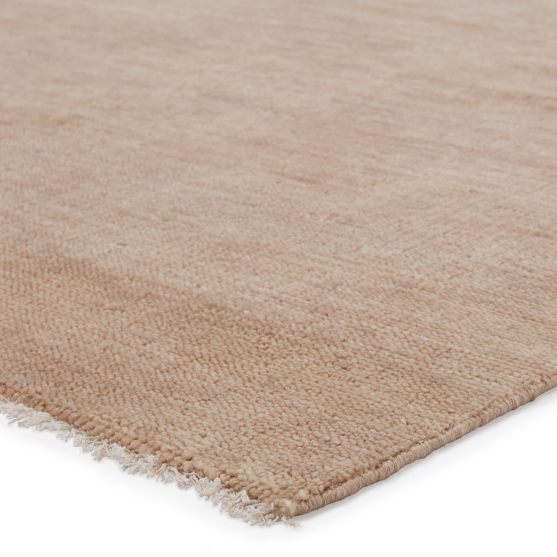 Jaipur Living Origin SAG04 Handknotted Solid Taupe Area Rug (6'x9'), Rectangle 8' x 10'