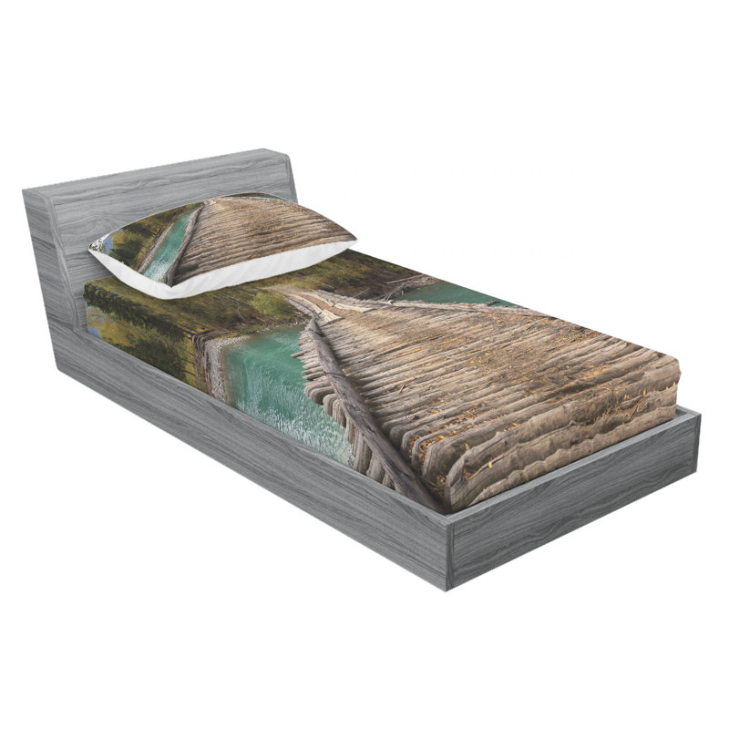 Microfiber Sheet Set, Twin Sheet Set with Fitted Sheet