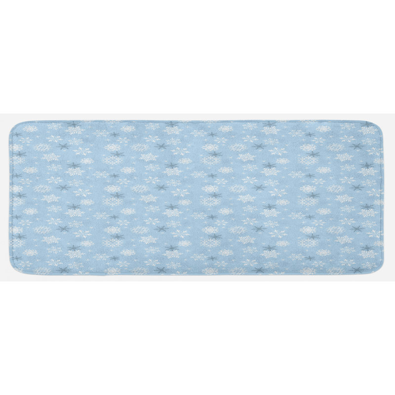 Tapis de cuisine flocon de neige