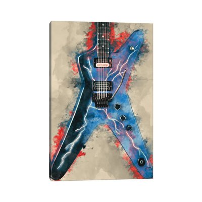 «Dime Bag Darrell's Electric Guitare» par Pop Cult, impression sur toile tendue