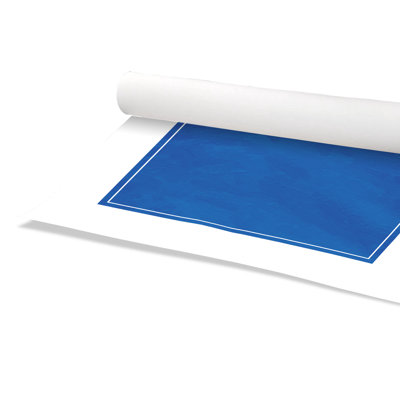 Impression sur papier bleu roulé