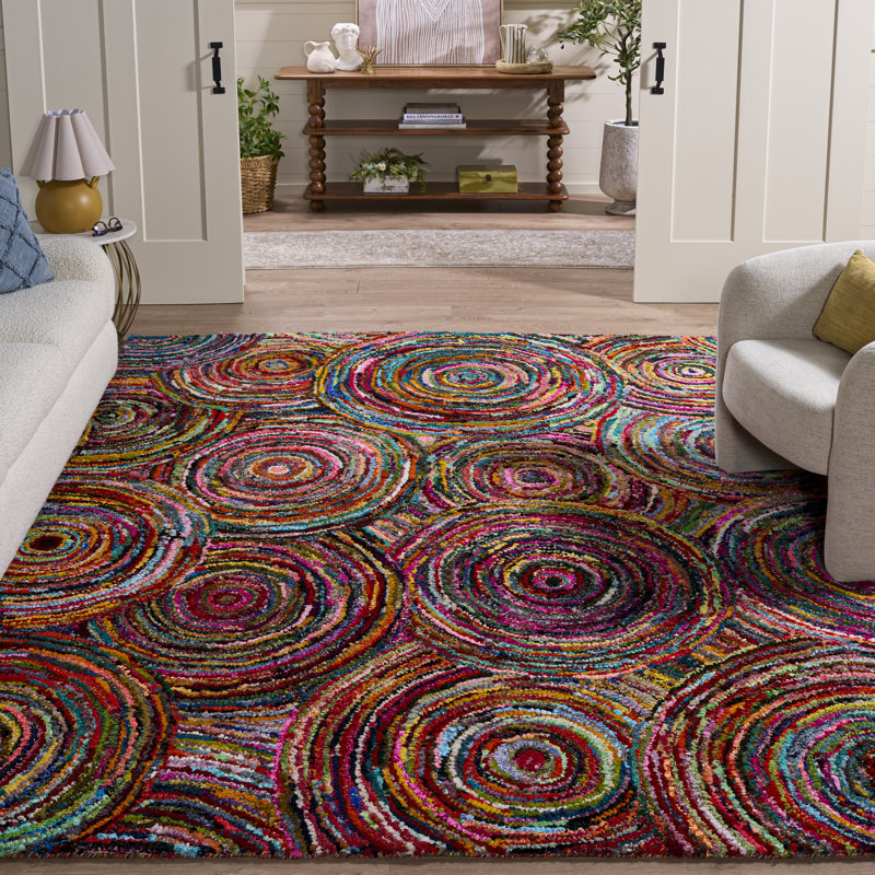Anaheim Hand-Tufted Cotton Area Rug, Rectangle 8' x 10'