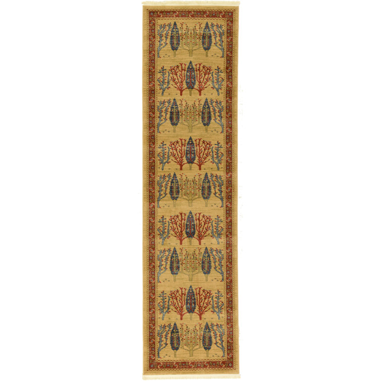 Tapis orange / rouge / bleu Jaeden