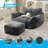 Trule Bean Bag Chair, Big Beanbag Chair With Ottoman, Oversized Adult Bean Bag Chair With Filler, Lazy Sofa Comfy Bean Bag Couch With Armrests For Dorm, Apartment, Living Room-62601084