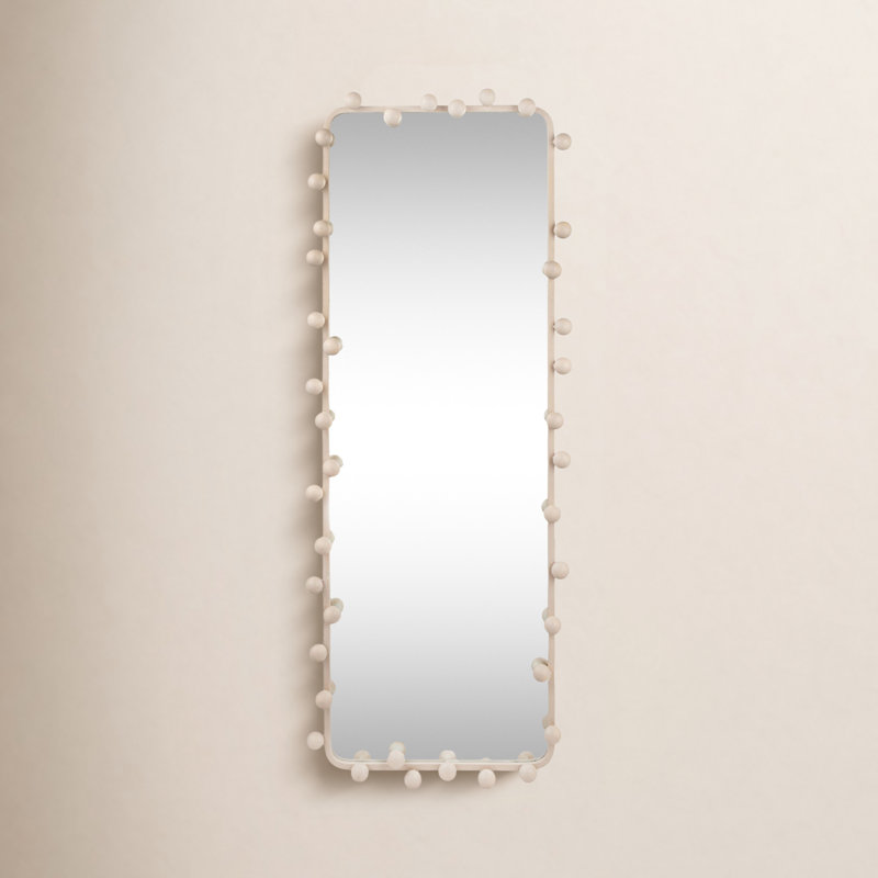 Metal Ball Framed Wall Mirror