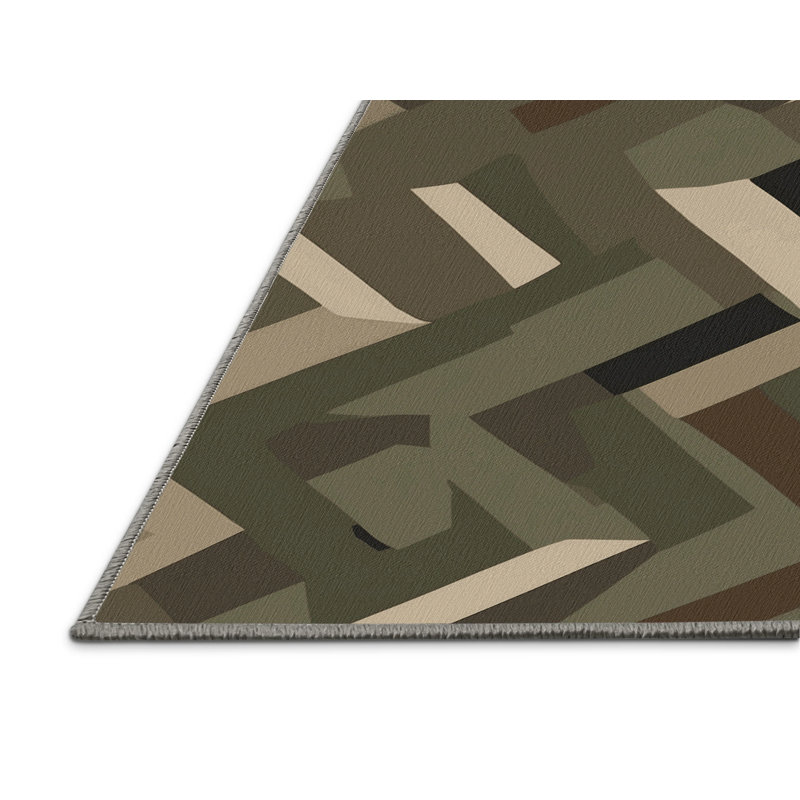 Shadow Route Rug, Square 5'