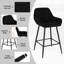 Chisato Upholstered Counter Stool with Metal Frame-38136217-38136167