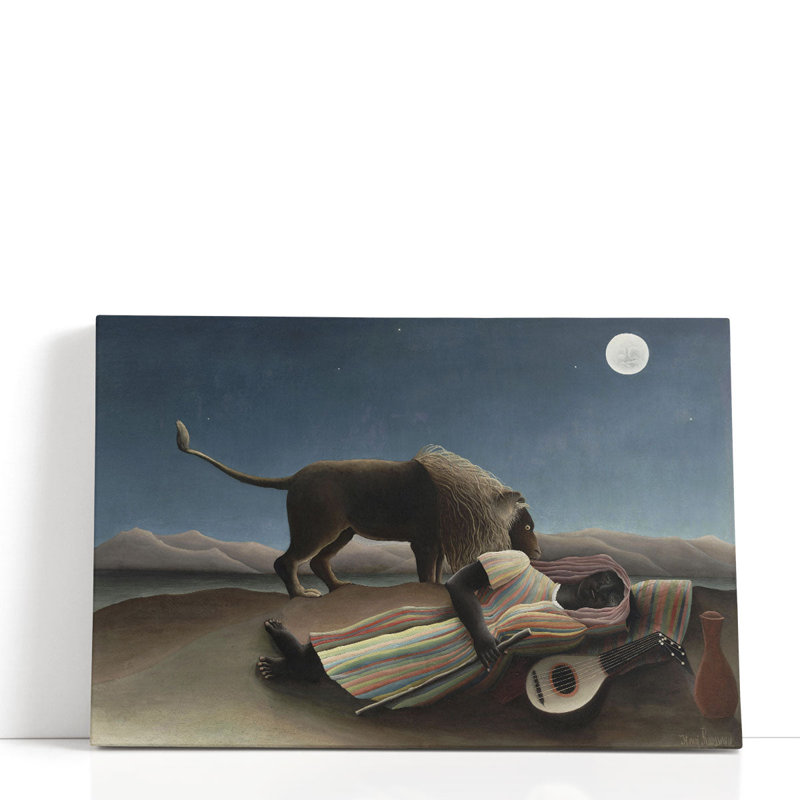 «The Sleeping Gypsy, 1897», reproduction d'art sur toile, H 20 po x l 30 po