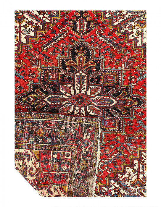 Tapis unique en cuir 10 pi 03 po x 8 pi 02 po Valja