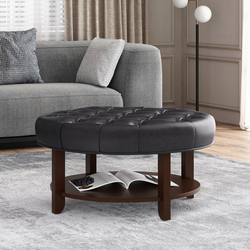 OTTOMAN ROND, Noir