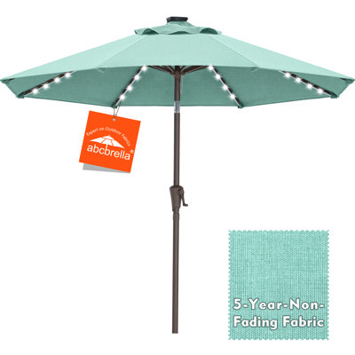 9 FT Lighted Patio Olefin® Umbrella
