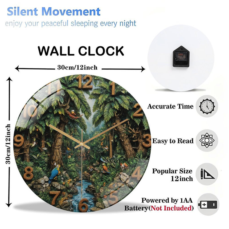 Horloge murale 12 po