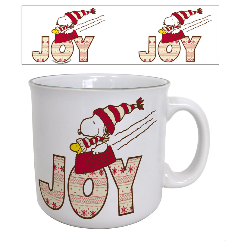 Peanuts - Joy-Snoopy Woodstock 20oz. Camper Mug