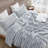 Coma Inducer Softer than Soft Frosted Gray Stripe Oversized Comforter Set-93574072