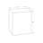 Modern Accent Table 25"H Indoor Or Outdoor End Nightstand Side Table Square Living Room Bedroom-696017393