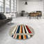 Beige contemporain/Tapis décoratif rouge-607519905