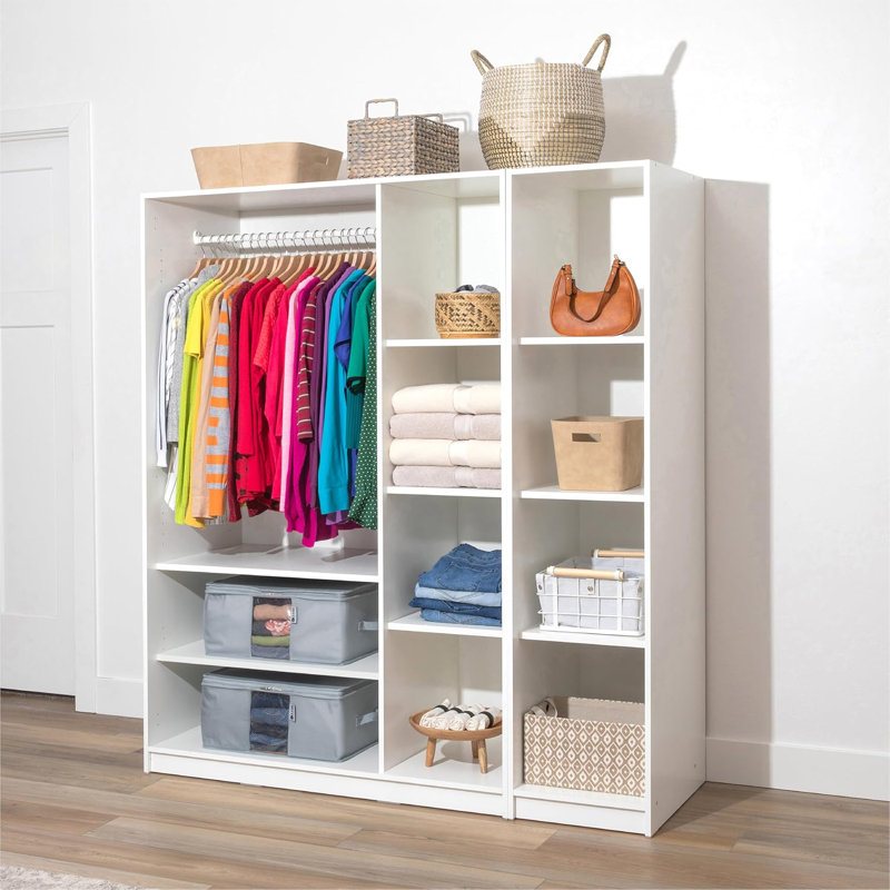 Organisateur de sac de rangement pour vêtements avec insert en cèdre pour protéger contre les mites, Gris
