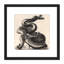 Guerard Large Bronze Dragon Incense Burner Etching - Single Picture Frame Painting
