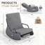 Chaise berçante - gris foncé