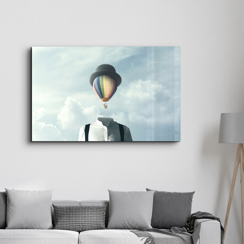 Peinture murale élégante en verre trempé 18,1 po x 28,3 po | 100% verre trempé, épaisseur: 0,16 pouce | Imprimé UV pour des couleurs éclatantes et une durabilité | Parfait pour la décoration intérieure et l'esthétique moderne